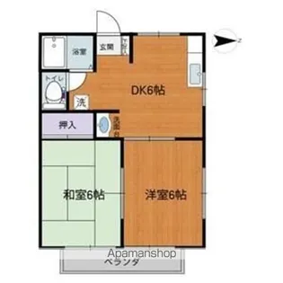 イトーキハイツC【1階】の間取り