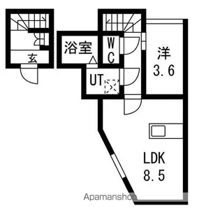 仙台前ルート【2階】の間取り
