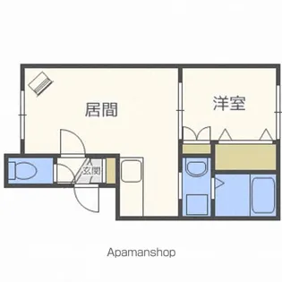 アラン円山【205号室】の間取り