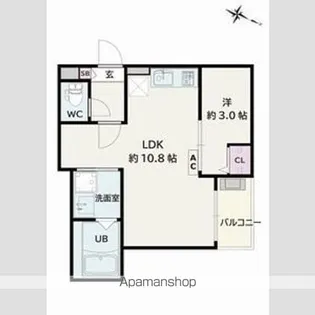 Jack hommachiⅢ【3階】の間取り