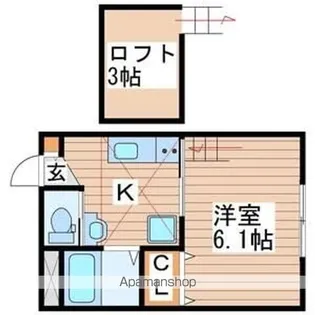 シャリオ北山【2階】の間取り