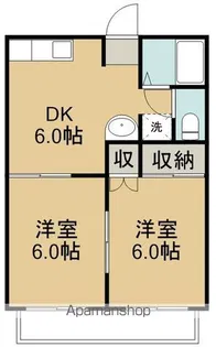 エクセルハウス【202号室】の間取り