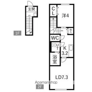EN CIEL【2階】の間取り