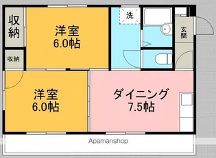 有楽コーポ【1階】の間取り