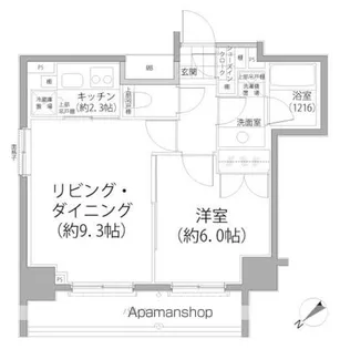 パークハビオ東向島【1階】の間取り