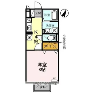 滋賀県彦根市高宮町【アパート】の間取り