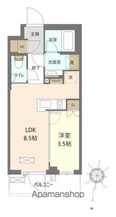 パレステージ練馬Ⅲ【2階】の間取り
