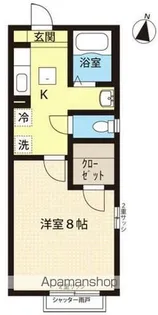 1Kの間取り画像