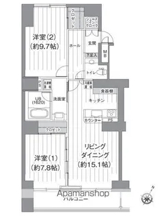 T’S GARDEN北柏 1号棟【8階】の間取り