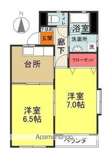 MANSION REPUTE【101号室】の間取り