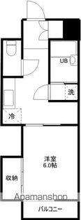 サザンブライト大手町【2007号室】の間取り