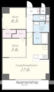 博多グランドレジデンス【12階】の間取り