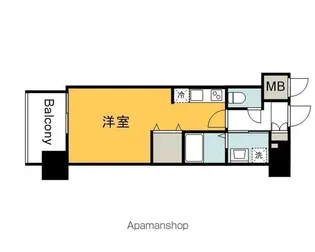 エイトバレー広島駅ザ・カデンツァ【1503号室】の間取り