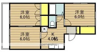 ハイツエクレール【2階】の間取り
