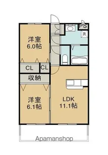 STELLA小池原【2階】の間取り