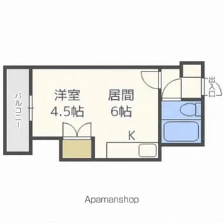 藤井ビル菊水Ⅰ【310号室】の間取り