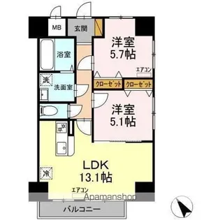 K・Mおおたかの森 住居【9階】の間取り