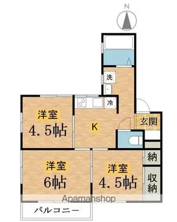 岡部マンション【3階】の間取り