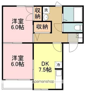 フローレンス上杉【2階】の間取り