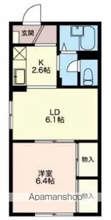 フレグランス上の原【103号室】の間取り
