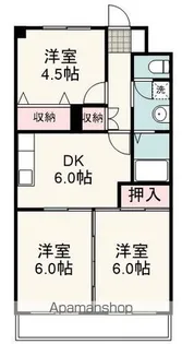 グランドパレス北安東【3階】の間取り