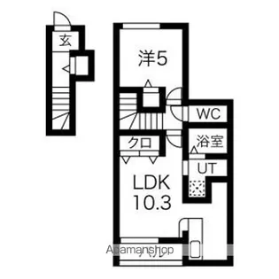 テゾーロ南仙北C棟【2階】の間取り