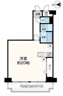サンマンション江坂【907号室】の間取り