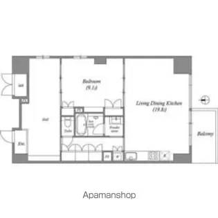 LASANTE葵【2階】の間取り
