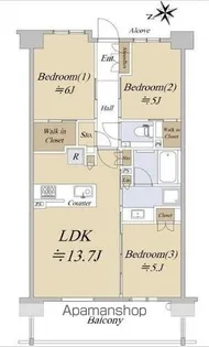 シティハウス吉祥寺北町【2階号室】の間取り