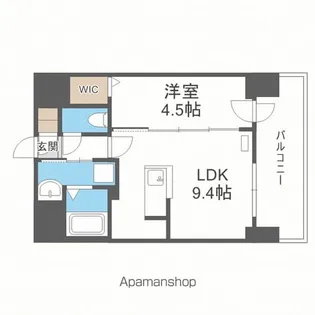 プライマル札幌桑園【906号室】の間取り