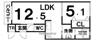 GRANO(グラーノ)【202号室】の間取り