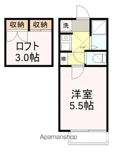 アップルハウス旭ヶ丘1【103号室】の間取り
