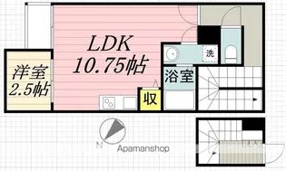 ソレヴィア二日市北Ⅰ【2階】の間取り