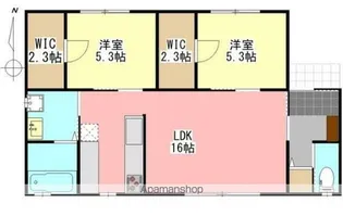 ラファール【1階】の間取り