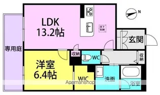 ハワード コート【1階】の間取り