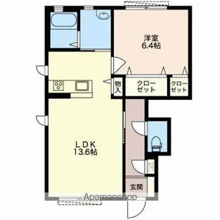 CORTE DEL SOLE A棟【1階】の間取り