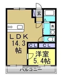 エル浅井【1階】の間取り