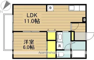 メゾン・ド・ソレイユC【1階】の間取り