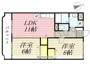 エクセルコート【202号室】の間取り