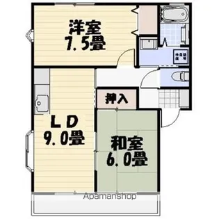 サンビレッジ桜台かりん【202号室】の間取り