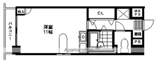 ベルビュー支倉【2階】の間取り