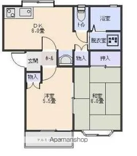 コーポサンマエショB棟【1階】の間取り