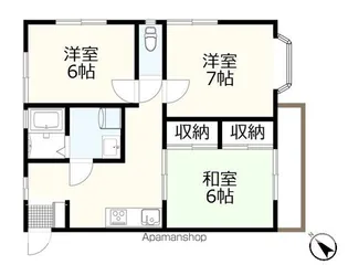 群馬県太田市内ケ島町【アパート】の間取り