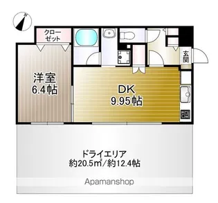ベイシエ【1階】の間取り
