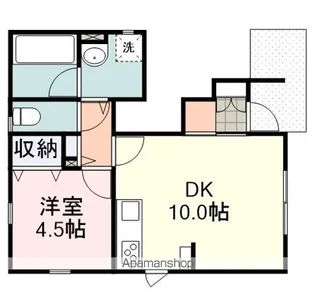MJ長崎新田【101号室】の間取り