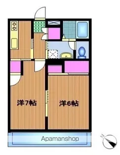 杉崎コーポラス【2階】の間取り