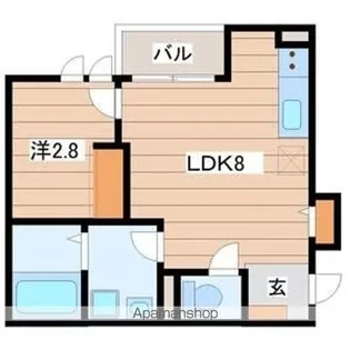 プルミエールJINNO【2階】の間取り