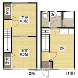 尾長アパート【1階】の間取り
