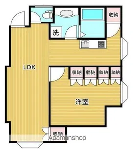 翠丘ハイツ【2階】の間取り