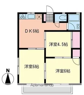 メゾン海老名【1階】の間取り